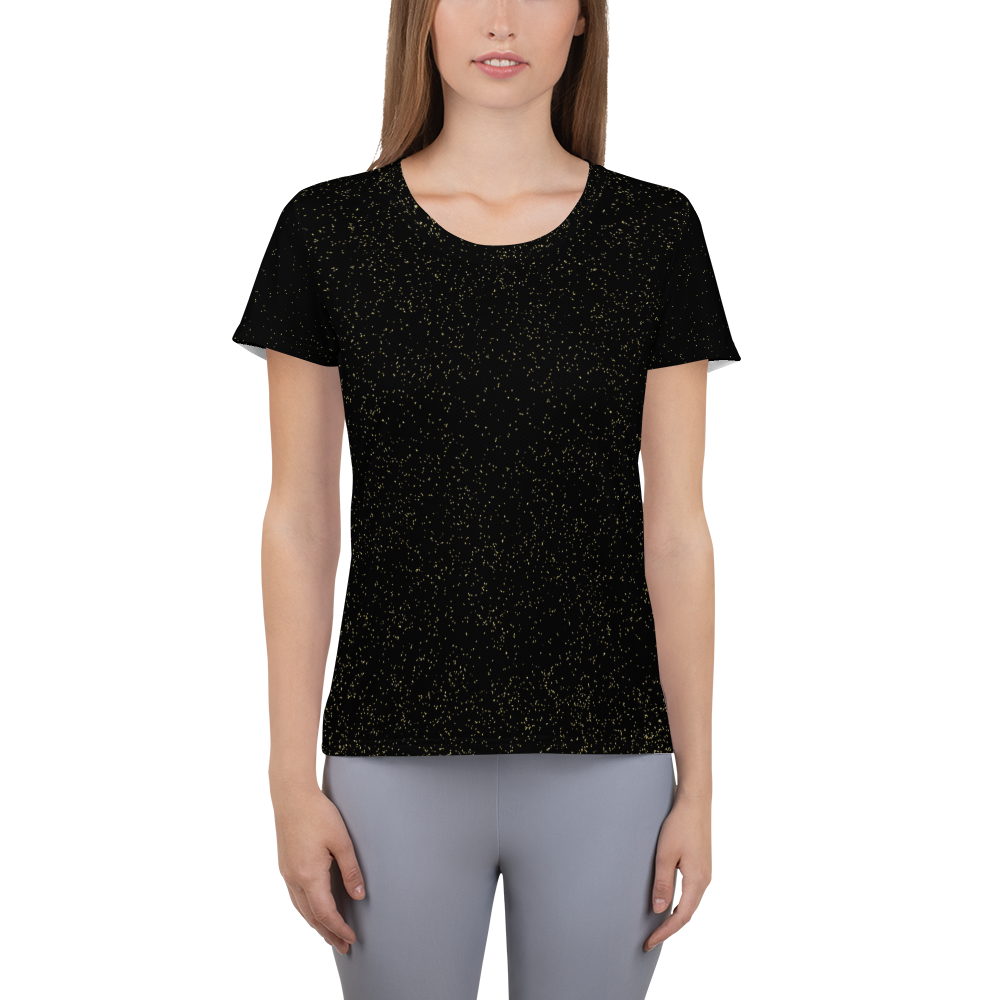 Black - #782c4d00 - Black Magic Gold Dust - ALTINO Mesh Shirts - Gritty Girl Collection - Stop Plastic Packaging - #PlasticCops - Apparel - Accessories - Clothing For Girls - Women Tops