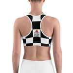 #f29ce2b0 - Black White - ALTINO Sports Bra - Summer Never Ends Collection