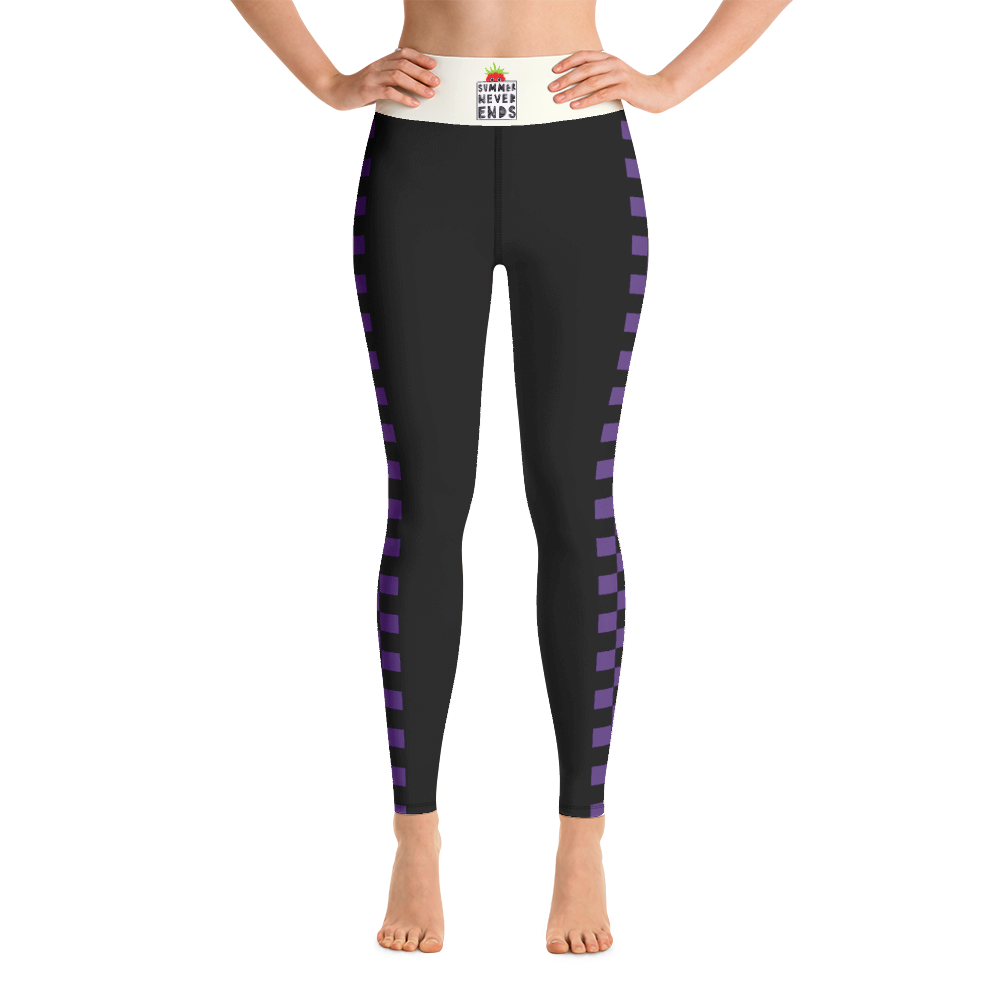 #a53d77a0 - Grape Black - ALTINO Yoga Pants - Summer Never Ends Collection