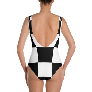 #40aa0600 - Black White - ALTINO One - Piece Swimsuit - Summer Never Ends Collection