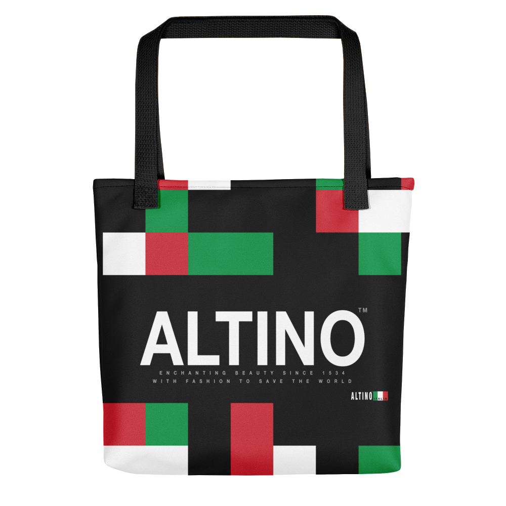 Black - #4aa171a0 - Viva Italia Art Commission Number 33 - ALTINO Tote Bag - Sports - Stop Plastic Packaging - #PlasticCops - Apparel - Accessories - Clothing For Girls - Women Handbags