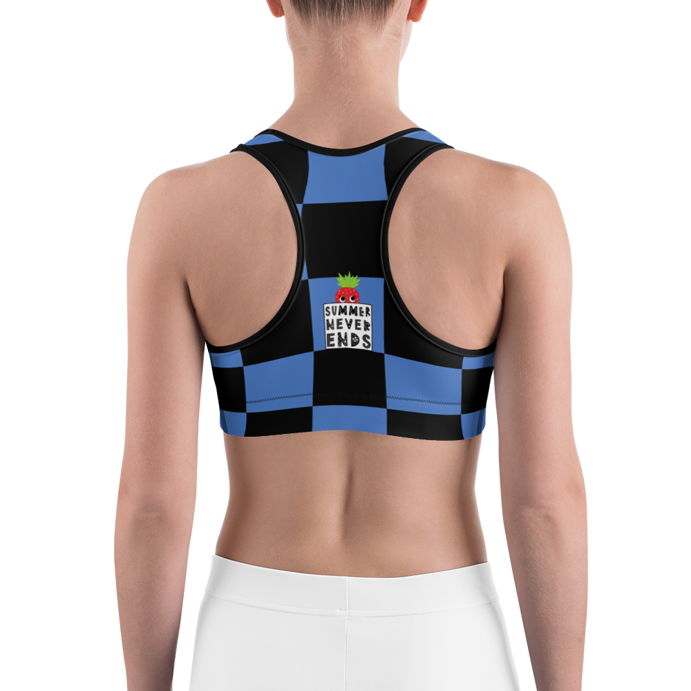 #9c5704a0 - Blueberry Black - ALTINO Sports Bra - Summer Never Ends Collection