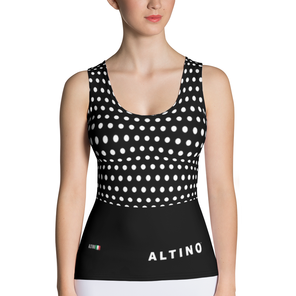 Black - #f8f6fba0 - ALTINO Fitted Tank Top - Noir Collection - Stop Plastic Packaging - #PlasticCops - Apparel - Accessories - Clothing For Girls - Women Tops