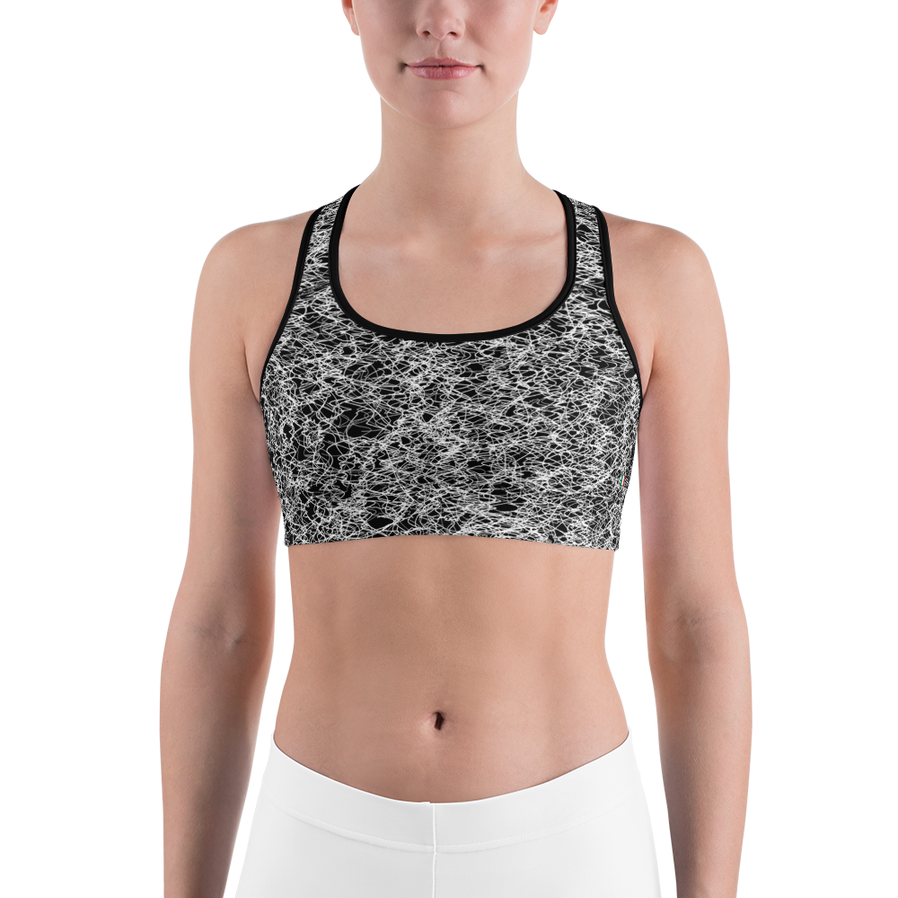 Black - #f2f75480 - ALTINO Sports Bra - Noir Collection - Stop Plastic Packaging - #PlasticCops - Apparel - Accessories - Clothing For Girls -