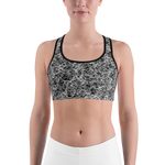 Black - #f2f75480 - ALTINO Sports Bra - Noir Collection - Stop Plastic Packaging - #PlasticCops - Apparel - Accessories - Clothing For Girls -