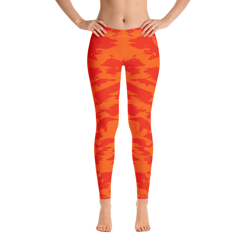 Red - #454617d0 - Orange Maraschino Cherry Frost - ALTINO Leggings - Team GIRL Player - Fitness - Stop Plastic Packaging - #PlasticCops - Apparel - Accessories - Clothing For Girls - Women Pants