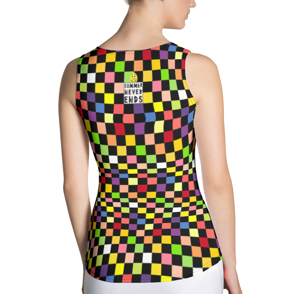 #4843f4a0 - Fruit Melody - ALTINO Fitted Tank Top - Summer Never Ends Collection