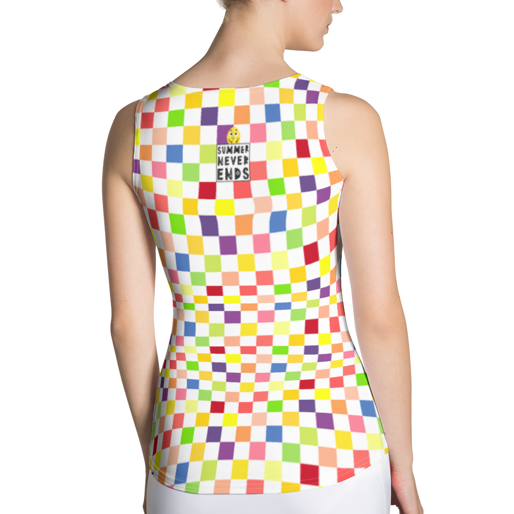 #72df14b0 - Fruit White - ALTINO Fitted Tank Top - Summer Never Ends Collection