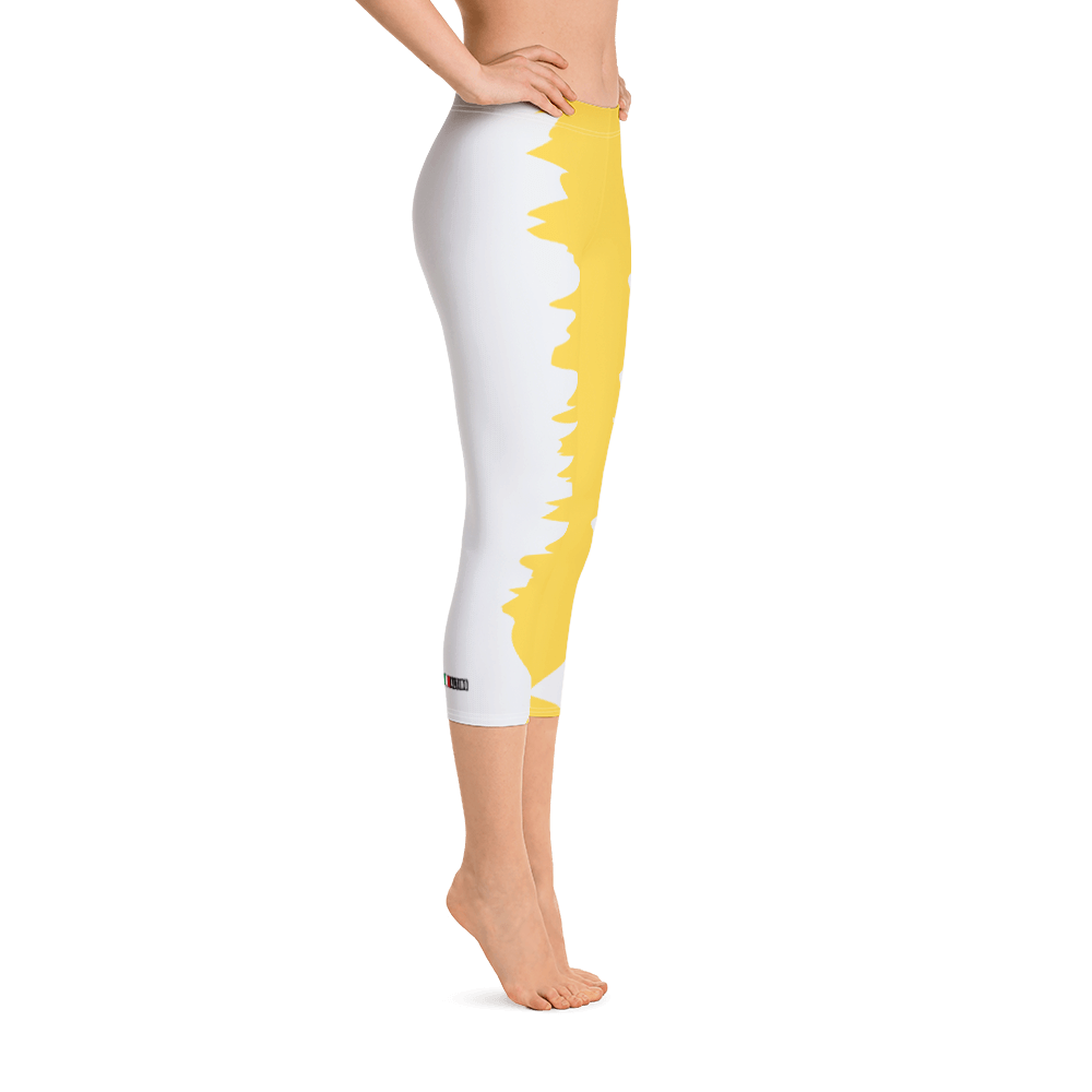 Amber - #5996d890 - Tangerine Vanilla Bean Stracciatella - ALTINO Sport Capri Leggings - Yoga - Stop Plastic Packaging - #PlasticCops - Apparel - Accessories - Clothing For Girls - Women Pants