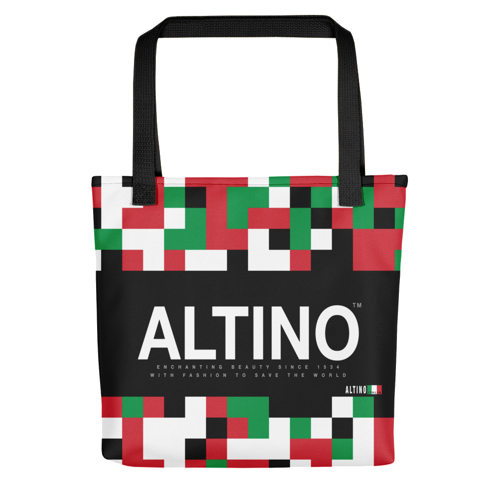 Black - #1a4e1ba0 - Viva Italia Art Commission Number 22 - ALTINO Tote Bag - Sports - Stop Plastic Packaging - #PlasticCops - Apparel - Accessories - Clothing For Girls - Women Handbags