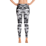 #a85ac4c0 - Gray Ripple - ALTINO Fashion Sports Leggings - Team GIRL Player