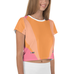 #916836b0 - Cantaloupe Orange Cream Strawberry - ALTINO Crop Tees