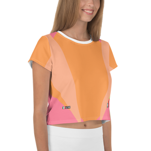 #916836b0 - Cantaloupe Orange Cream Strawberry - ALTINO Crop Tees