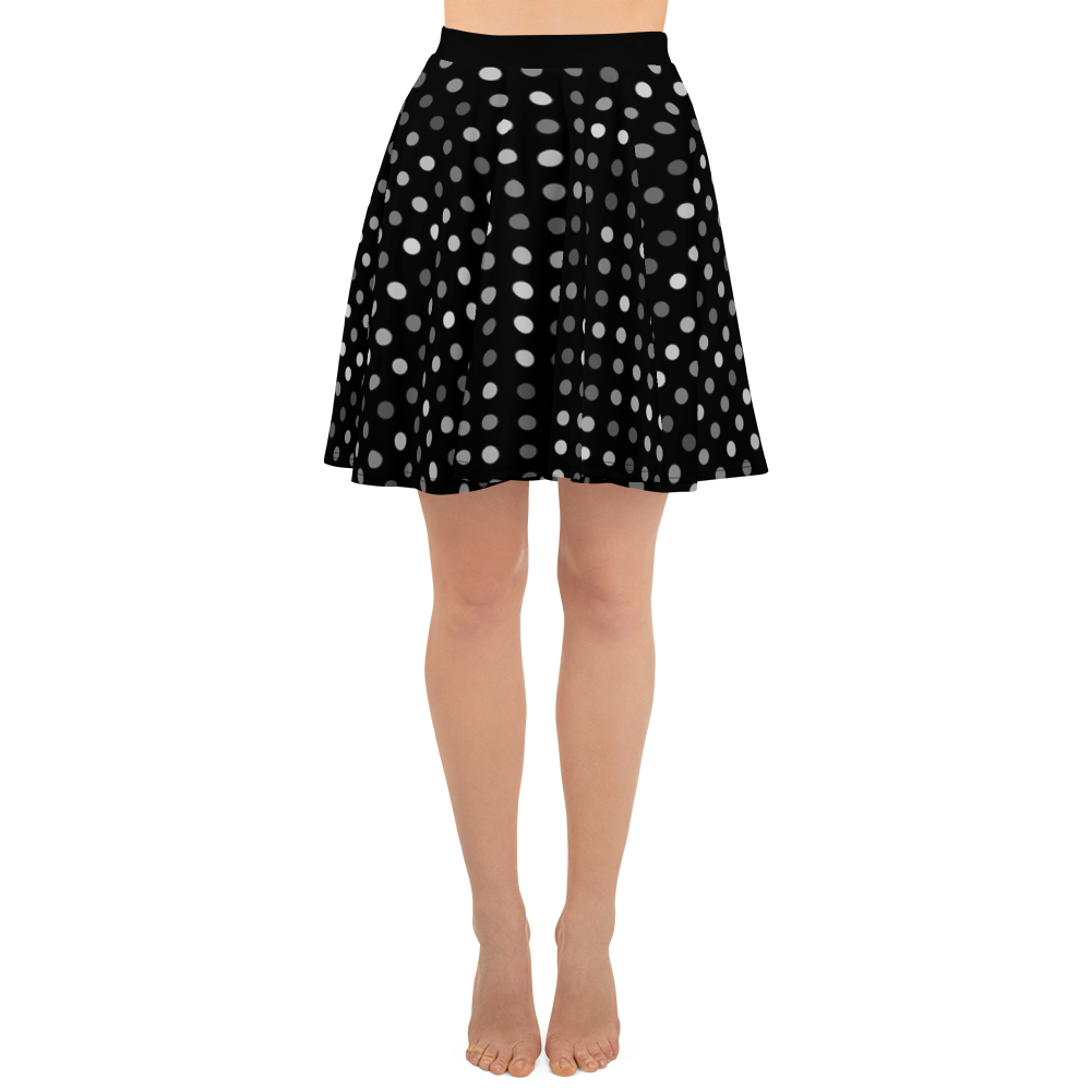 Black - #f833bd80 - ALTINO Skater Skirt - Noir Collection - Stop Plastic Packaging - #PlasticCops - Apparel - Accessories - Clothing For Girls - Women Skirts