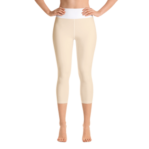 #e436a890 - Peach Peppermint Swirl - ALTINO Yummy Yoga Capri - Gelato Collection