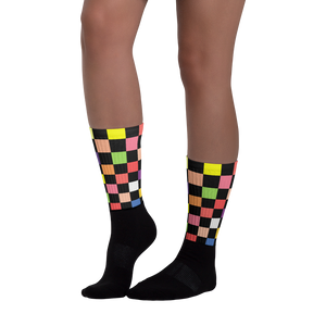 Black - #e6960a80 - Fruit Melody - ALTINO Designer Socks - Summer Never Ends Collection - Stop Plastic Packaging - #PlasticCops - Apparel - Accessories - Clothing For Girls - Women Footwear