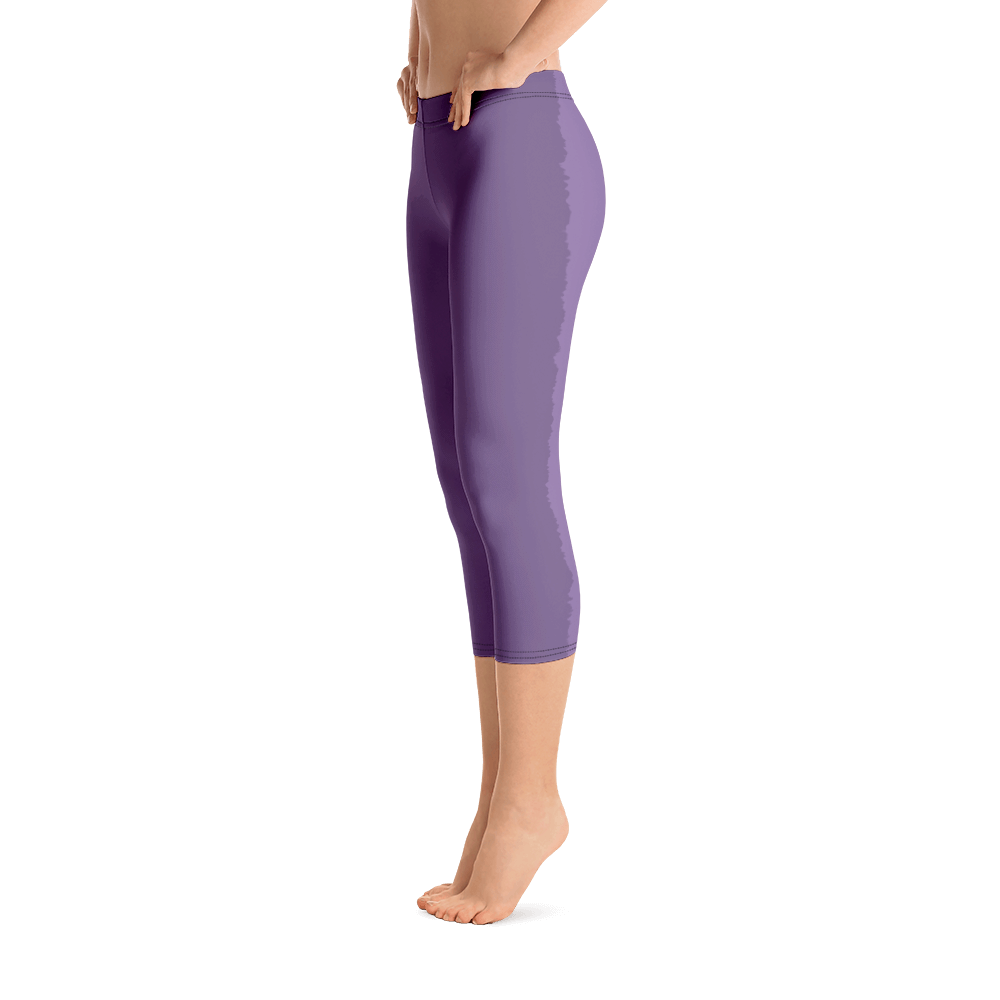 #5311d580 - Mulberry Blackberry Stracciatella - ALTINO Sport Capri Leggings