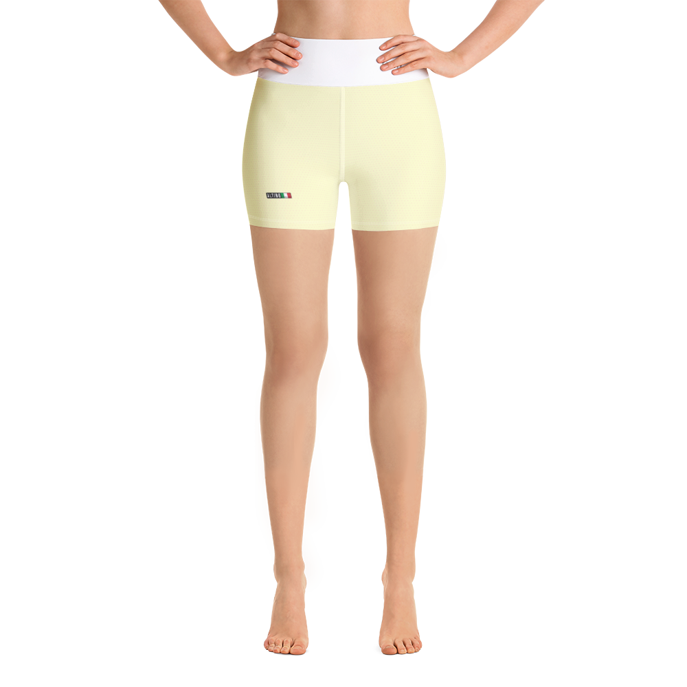 #5c1b5990 - Lime French Vanilla Swirl - ALTINO Yummy Yoga Shorts - Gelato Collection