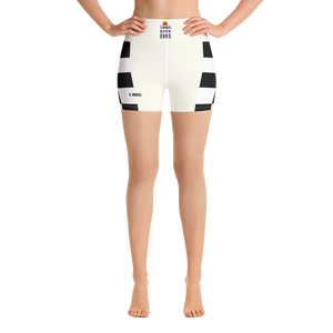 #a92e08a0 - Black White - ALTINO Yoga Shorts - Summer Never Ends Collection