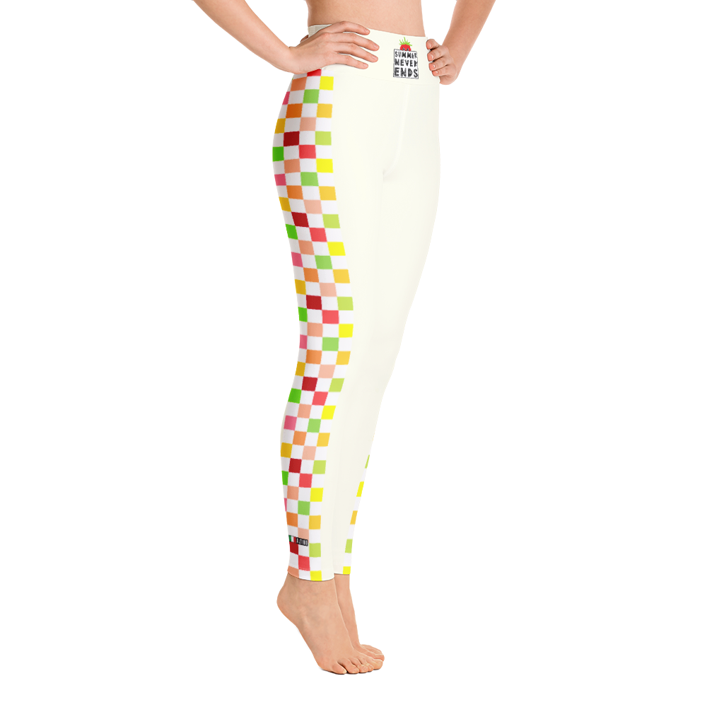 #19ee80b0 - Fruit White - ALTINO Yoga Pants - Summer Never Ends Collection