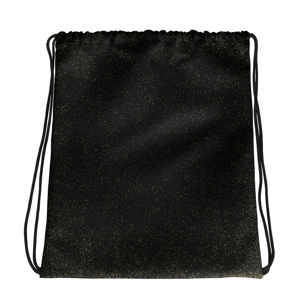 #680ed980 - Black Magic Gold Dust - ALTINO Draw String Bag - Gritty Girl Collection