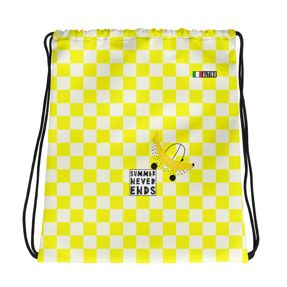 Yellow - #699776a0 - Lemon And Cream - ALTINO Draw String Bag - Summer Never Ends Collection - Sports - Stop Plastic Packaging - #PlasticCops - Apparel - Accessories - Clothing For Girls - Women Handbags