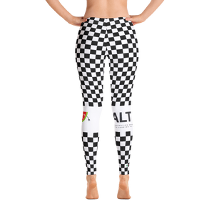 #f1ed62a0 - Black White - ALTINO Leggings - Summer Never Ends Collection