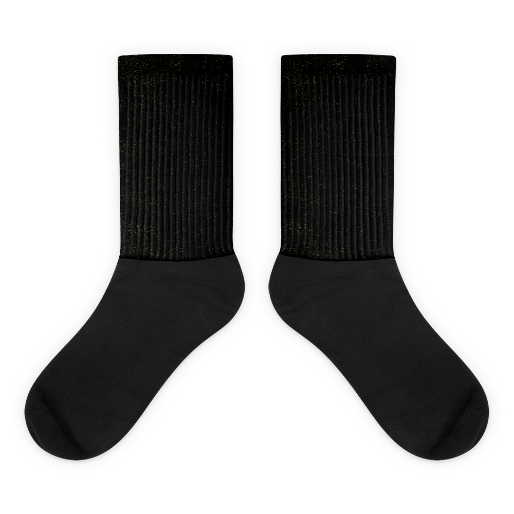 #bdb30480 - Black Magic Gold Dust - ALTINO Designer Socks - Gritty Girl Collection