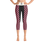 Crimson - #1f85ffa0 - Strawberry Black - ALTINO Yoga Capri - Summer Never Ends Collection - Stop Plastic Packaging - #PlasticCops - Apparel - Accessories - Clothing For Girls - Women Pants