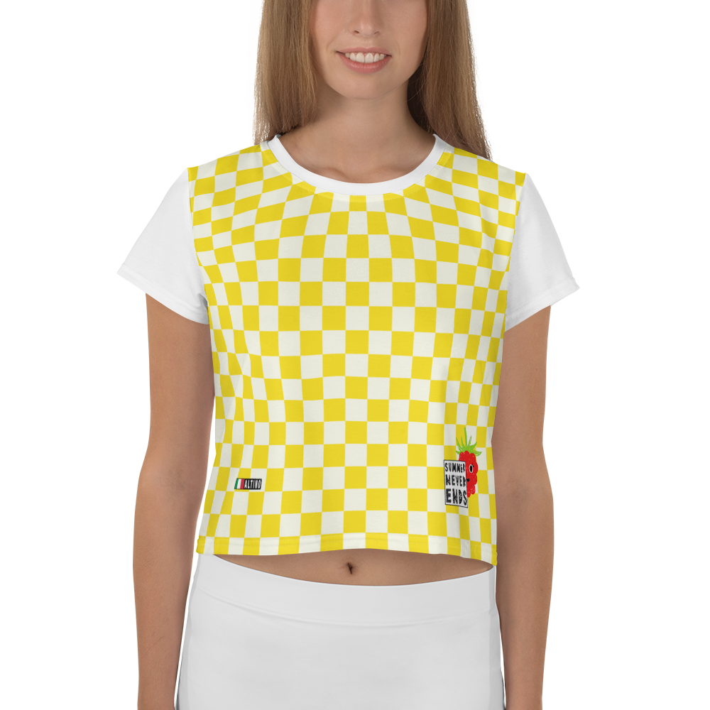 Amber - #bb584cb0 - Pineapple And Cream - ALTINO Crop Tees - Summer Never Ends Collection - Stop Plastic Packaging - #PlasticCops - Apparel - Accessories - Clothing For Girls - Women Tops