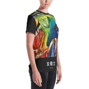 Black - #7870d900 - ALTINO Senshi Crew Neck T - Shirt - Senshi Girl Collection - Stop Plastic Packaging - #PlasticCops - Apparel - Accessories - Clothing For Girls - Women Tops