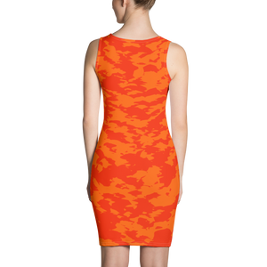 #94ef5400 - Orange Maraschino Cherry Frost - ALTINO Fitted Dress