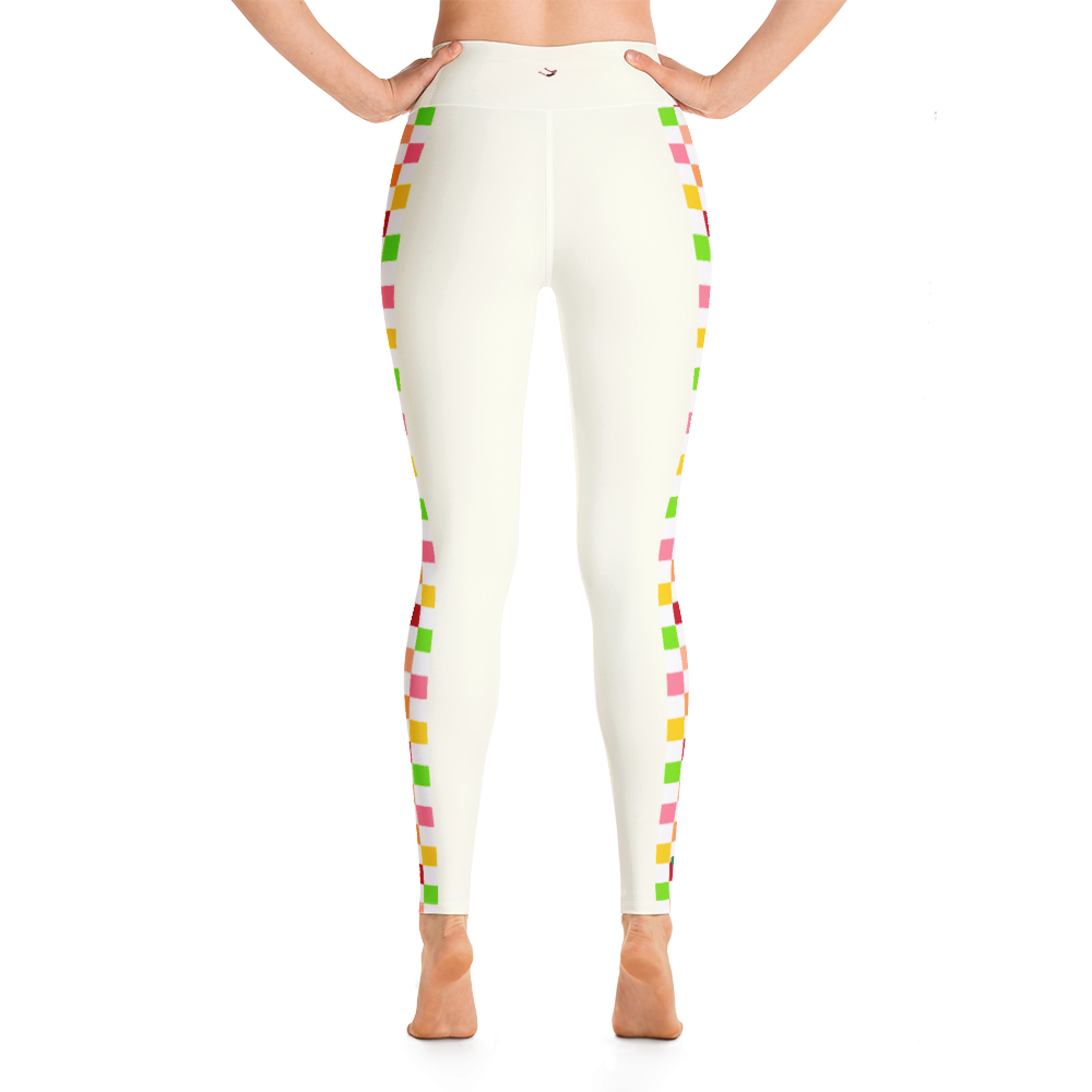 #19ee80b0 - Fruit White - ALTINO Yoga Pants - Summer Never Ends Collection