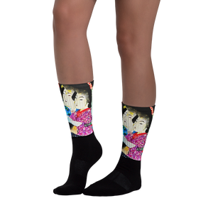 Black - #3745ff80 - ALTINO Senshi Designer Socks - Senshi Girl Collection - Stop Plastic Packaging - #PlasticCops - Apparel - Accessories - Clothing For Girls - Women Footwear