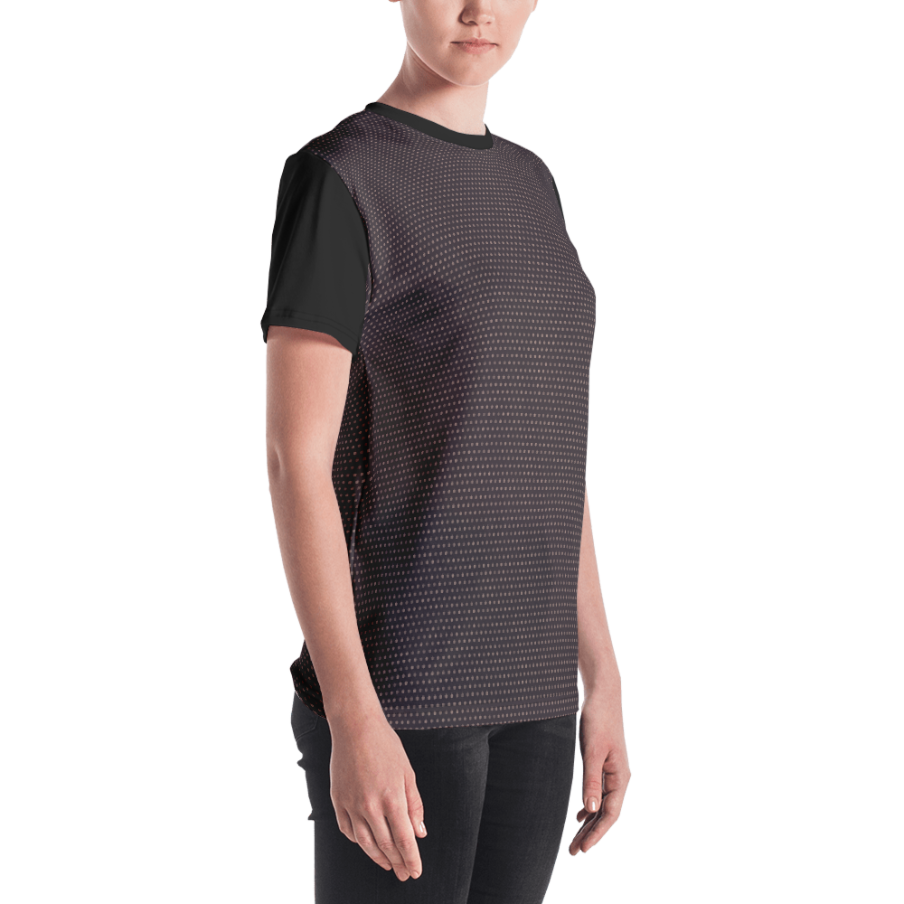 Black - #9880ba00 - Black Chocolate Cinnamon Stracciatella - ALTINO Crew Neck T - Shirt - Stop Plastic Packaging - #PlasticCops - Apparel - Accessories - Clothing For Girls - Women Tops