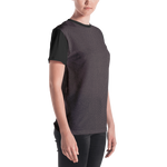 Black - #9880ba00 - Black Chocolate Cinnamon Stracciatella - ALTINO Crew Neck T - Shirt - Stop Plastic Packaging - #PlasticCops - Apparel - Accessories - Clothing For Girls - Women Tops