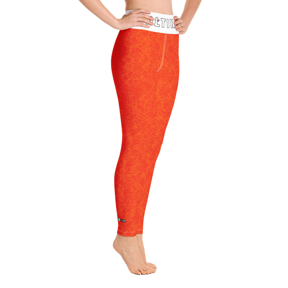 #554b7890 - Orange Maraschino Cherry Frost - ALTINO Yoga Pants