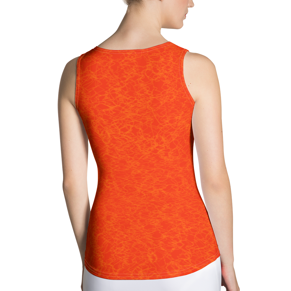 #25a53490 - Orange Maraschino Cherry Frost - ALTINO Fitted Tank Top