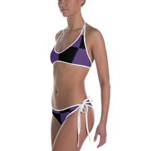 Black - #5472be10 - Black White Grape - ALTINO Reversible Bikini - Summer Never Ends Collection - Stop Plastic Packaging - #PlasticCops - Apparel - Accessories - Clothing For Girls - Women Swimwear