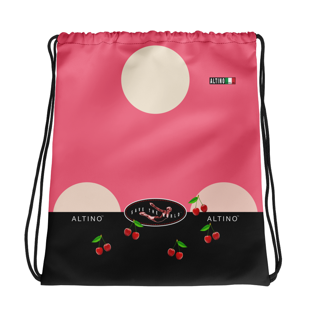 Crimson - #c57c7ba0 - Red Raspberry Lemon Sorbet - ALTINO Draw String Bag - Gelato Collection - Sports - Stop Plastic Packaging - #PlasticCops - Apparel - Accessories - Clothing For Girls - Women Handbags