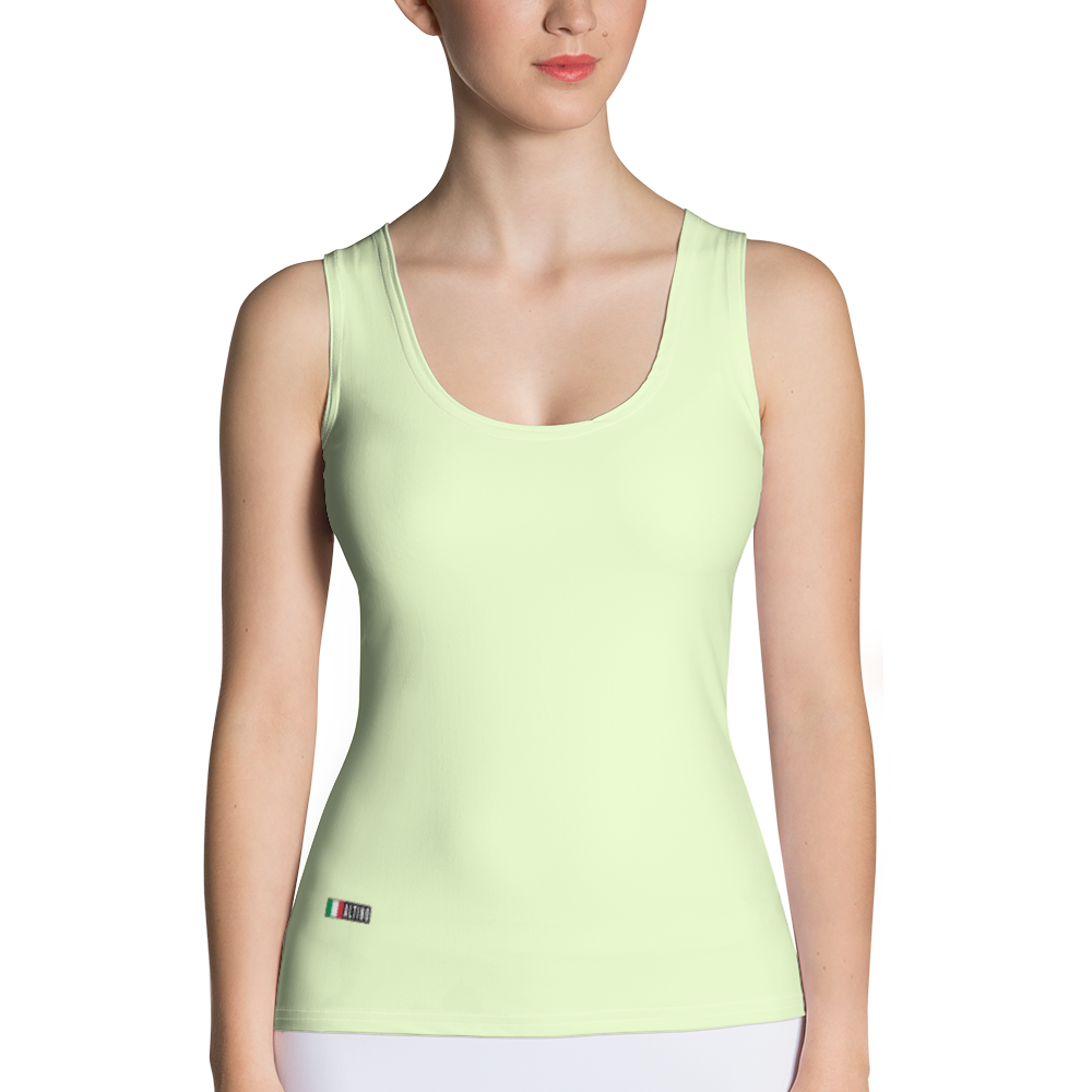 Lime Green - #b84aca90 - Lime Surprise - ALTINO Fitted Tank Top - Gelato Collection - Stop Plastic Packaging - #PlasticCops - Apparel - Accessories - Clothing For Girls - Women Tops