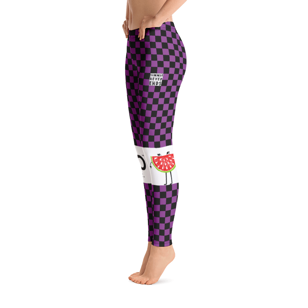 #6869f9a0 - Grape Black - ALTINO Leggings - Summer Never Ends Collection