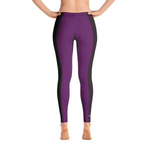 #fc676080 - Black Chocolate Deep Blueberry Helado - ALTINO Fashion Sports Leggings