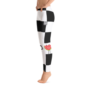 #e9fe43a0 - Black White - ALTINO Leggings - Summer Never Ends Collection