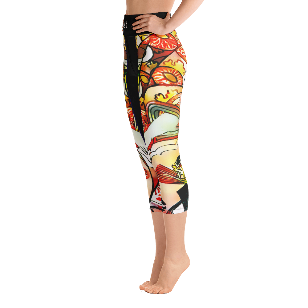 #f74915a0 - ALTINO Senshi Yoga Capri - Senshi Girl Collection