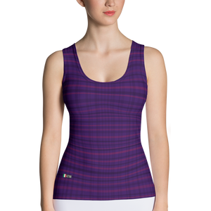 Violet - #450e0a80 - Deep Blackberry Peppermint Sorbet - ALTINO Fitted Tank Top - Stop Plastic Packaging - #PlasticCops - Apparel - Accessories - Clothing For Girls - Women Tops
