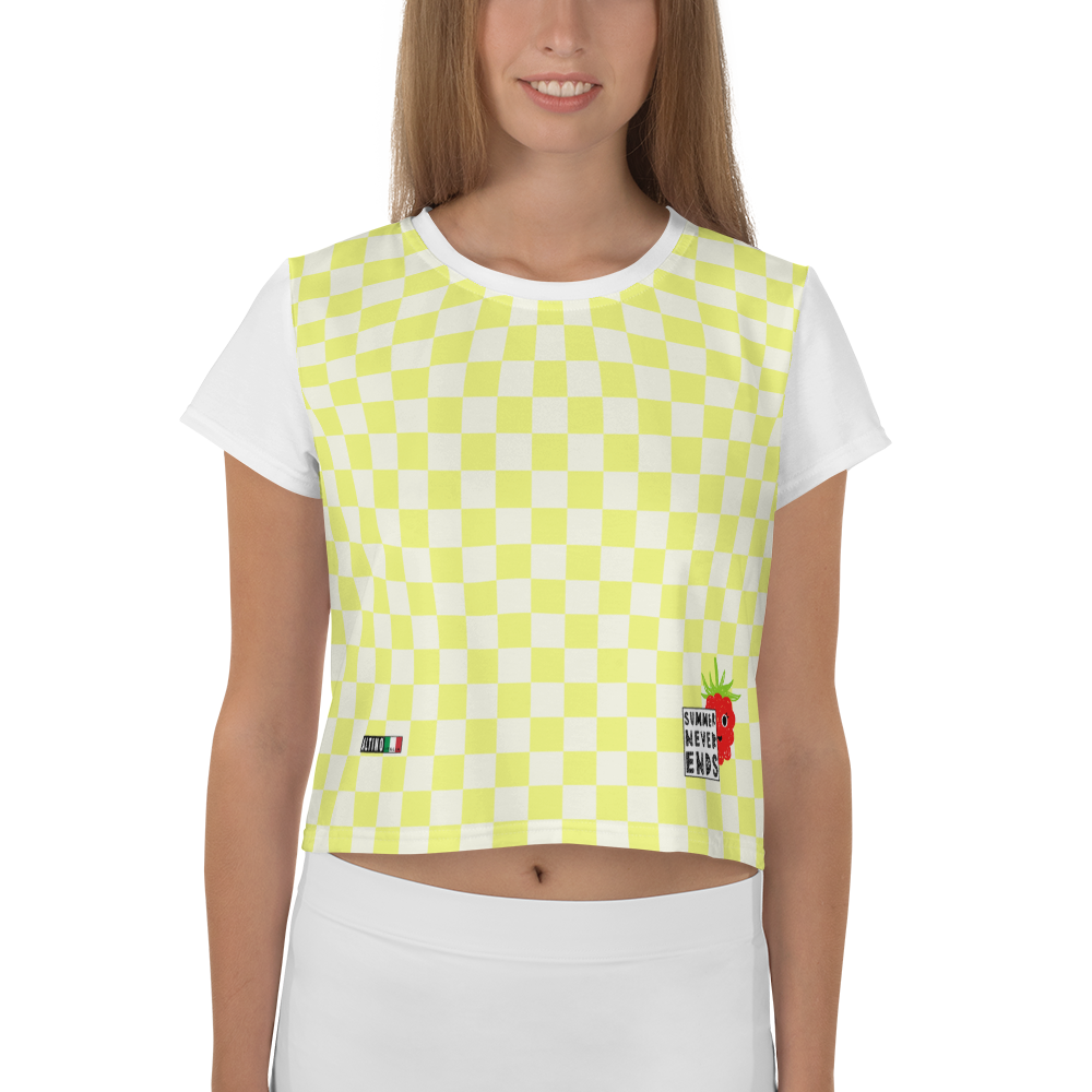 Yellow - #f9ae01b0 - Pear And Cream - ALTINO Crop Tees - Summer Never Ends Collection - Stop Plastic Packaging - #PlasticCops - Apparel - Accessories - Clothing For Girls - Women Tops
