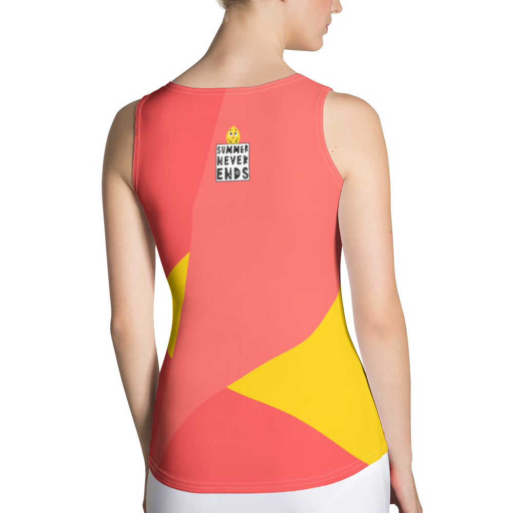 #27fcc7b0 - Grapefruit Mango Watermelon - ALTINO Fitted Tank Top