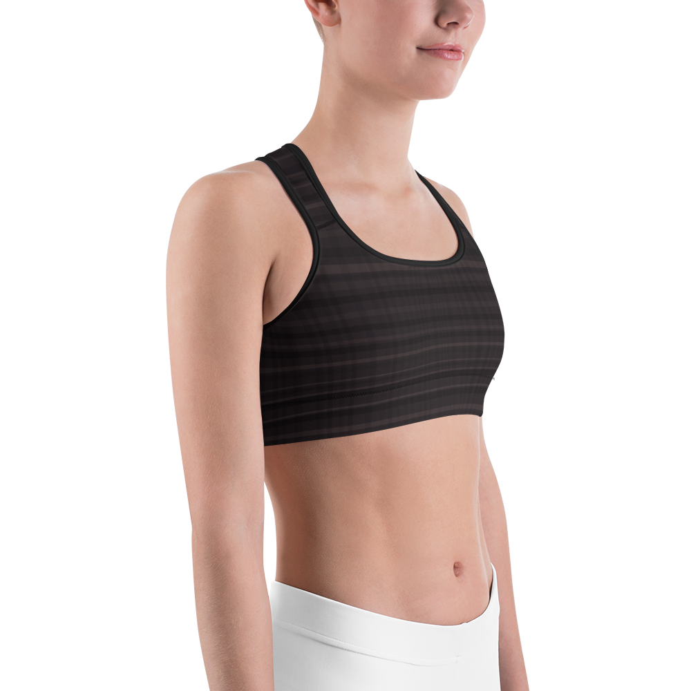 #17981f80 - Black Chocolate All Flavors Rumble - ALTINO Sports Bra - Gelato Collection