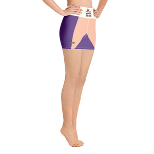 #7ed46890 - Grape Peach - ALTINO Yoga Shorts - Summer Never Ends Collection